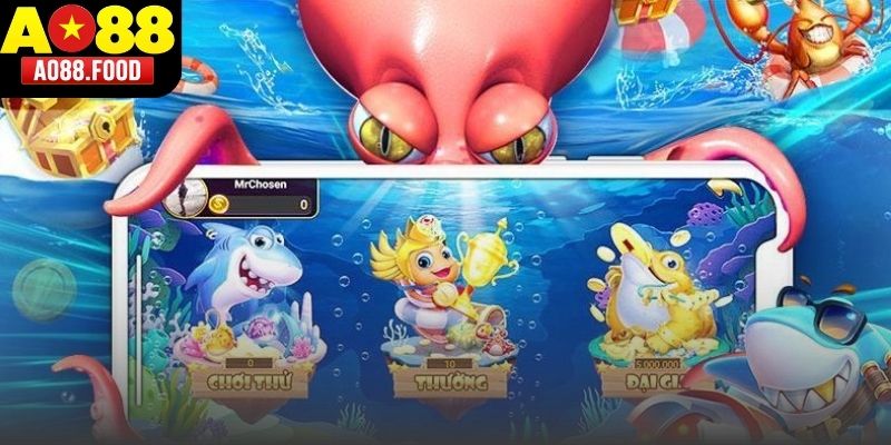 Giao diện bàn đấu trí vô cùng chuyên nghiệp của tựa game bắn cá AO88.