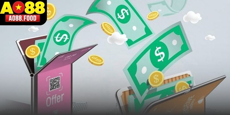 Giao diện nạp tiền AO88 hiển thị đầy đủ các phương thức thanh toán dành cho người dùng.